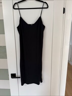 Express Black Spaghetti Strap Slip Dress